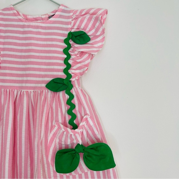 Vintage Pink Seersucker Dress - Picture 4 of 5